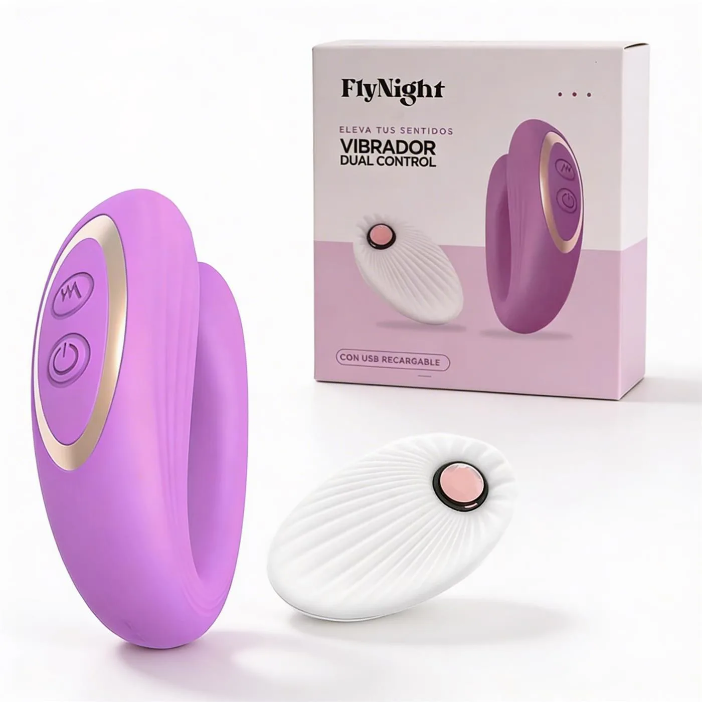 Vibrador Dual App Violeta Fly Night 4