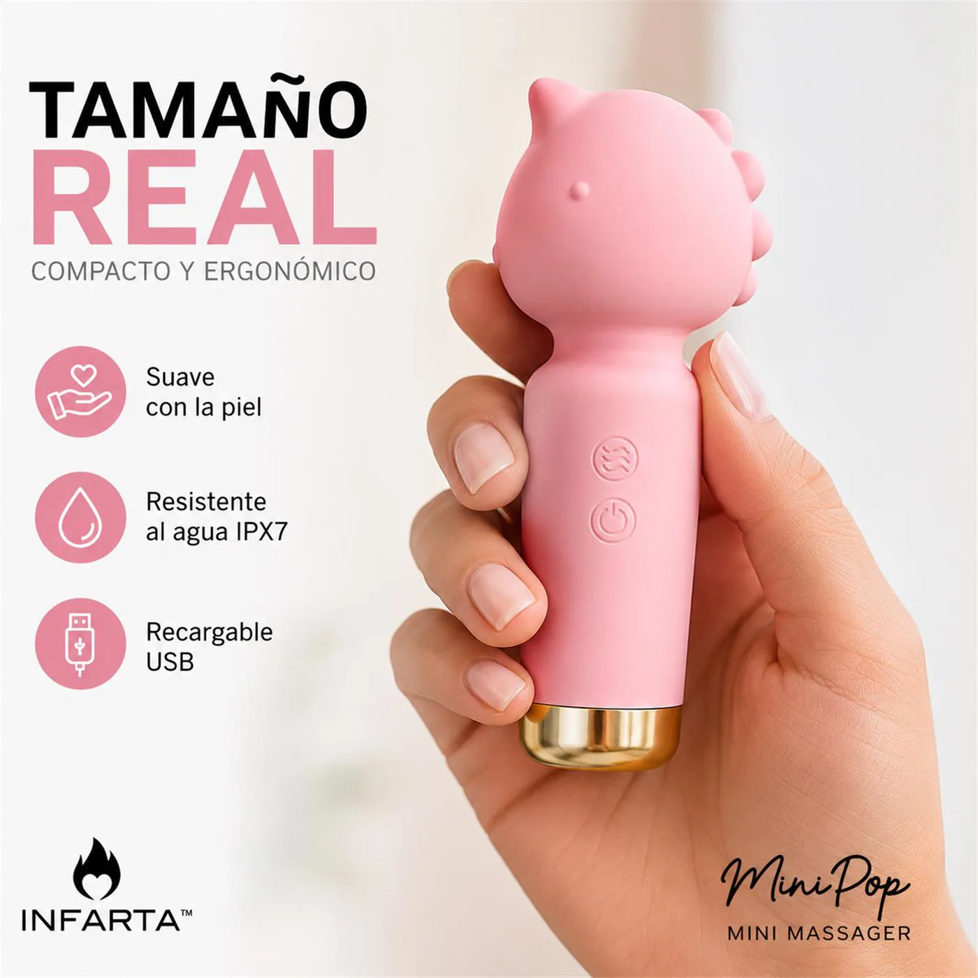 Mini Massager Minipop - Masajeador Vibrador 5