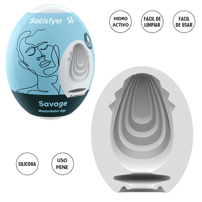 Masturbador Egg Single savage