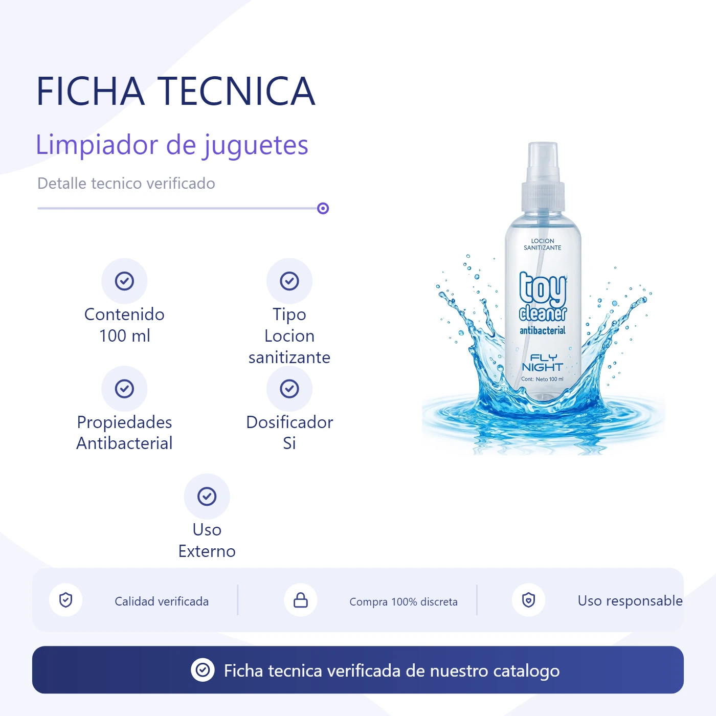 Limpiador De Juguetes Toy Cleaner 100 Ml C/Dosificador 2