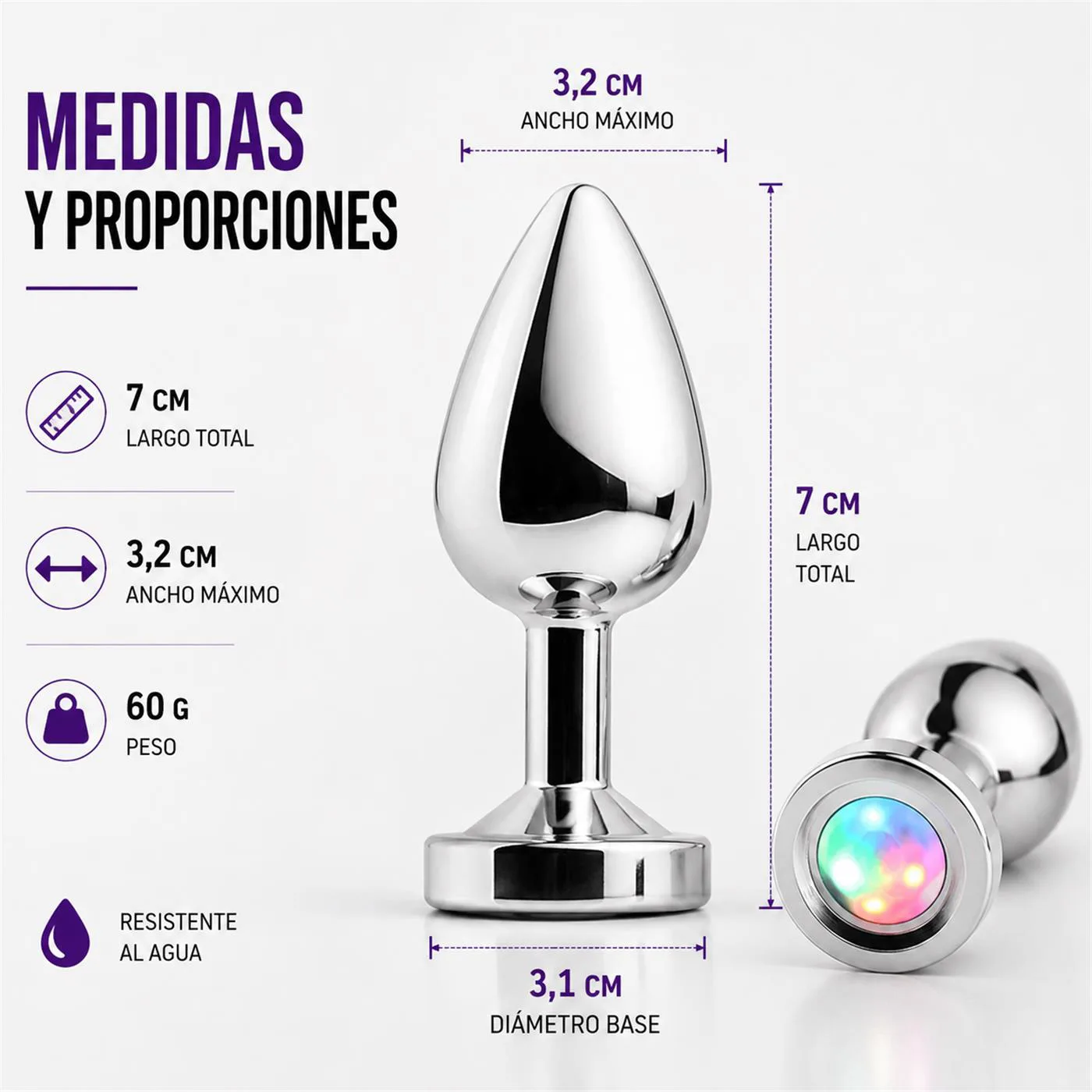Anal Plug Photon Metal Small  1