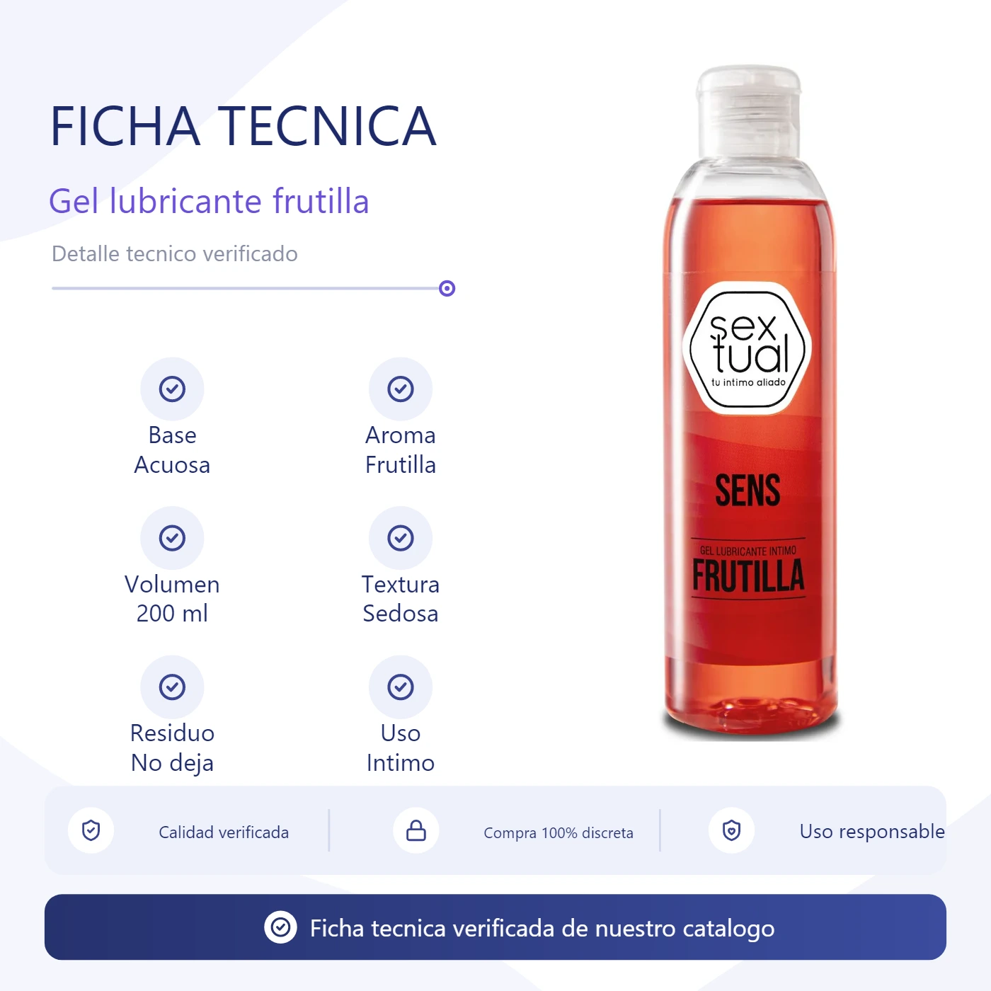 Gel Lubricante Intimo Frutilla 200Ml  4