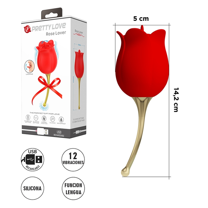 Estimulador de clitoris Rose Lover Pretty Love