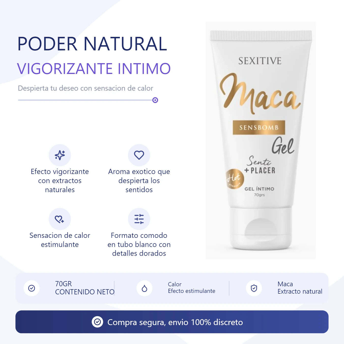 Gel Intimo Sens Bomb Maca - 70 gr 3