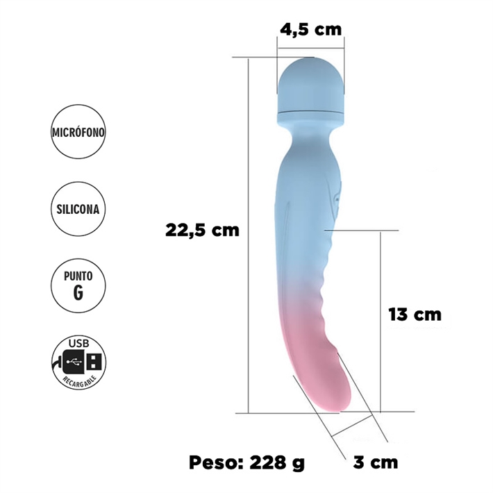 Doble vibrador microfono y estimulacion punto G Sexy & Funny