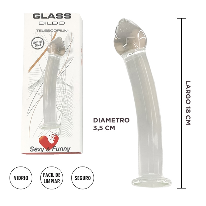Telescopium : Dildo Vidrio Templado Sexy & Funny
