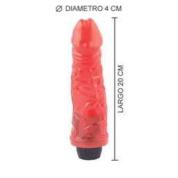 Consolador Jelly siliconado con vibrador