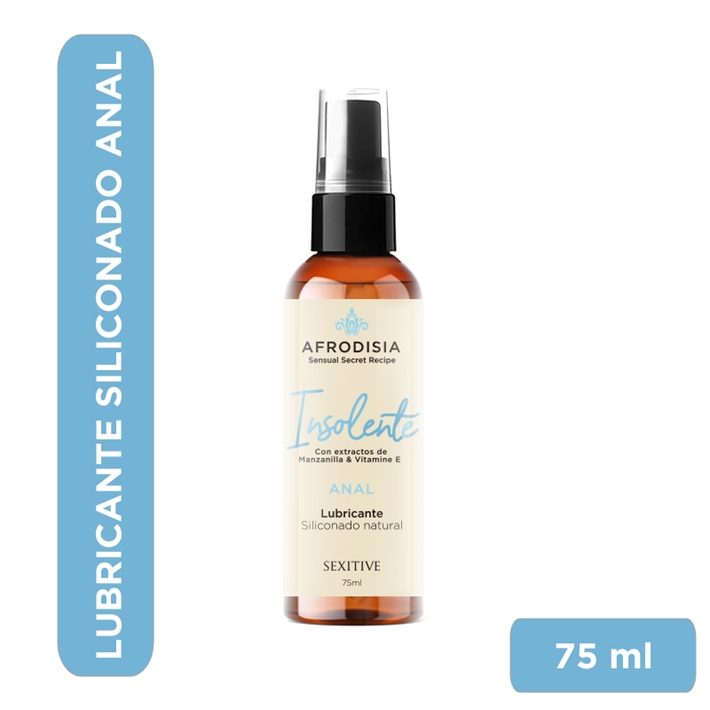 Lubricante Siliconado Natural Afrodisia Insolente Anal 75ml